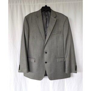Lauren Ralph Lauren Blazer Men's Size 46L Long ‎ Houndstooth Jacket Sport Coat